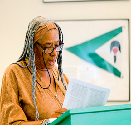 Nia Presenting her Journal Story